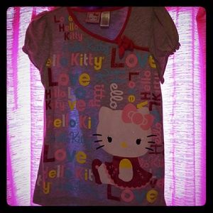 Little girls Hello Kitty,  Love tee shirt
